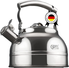GIPFEL INTERNATIONAL Whistling Tea Kettle Stovetop 2.3 quart capacity
