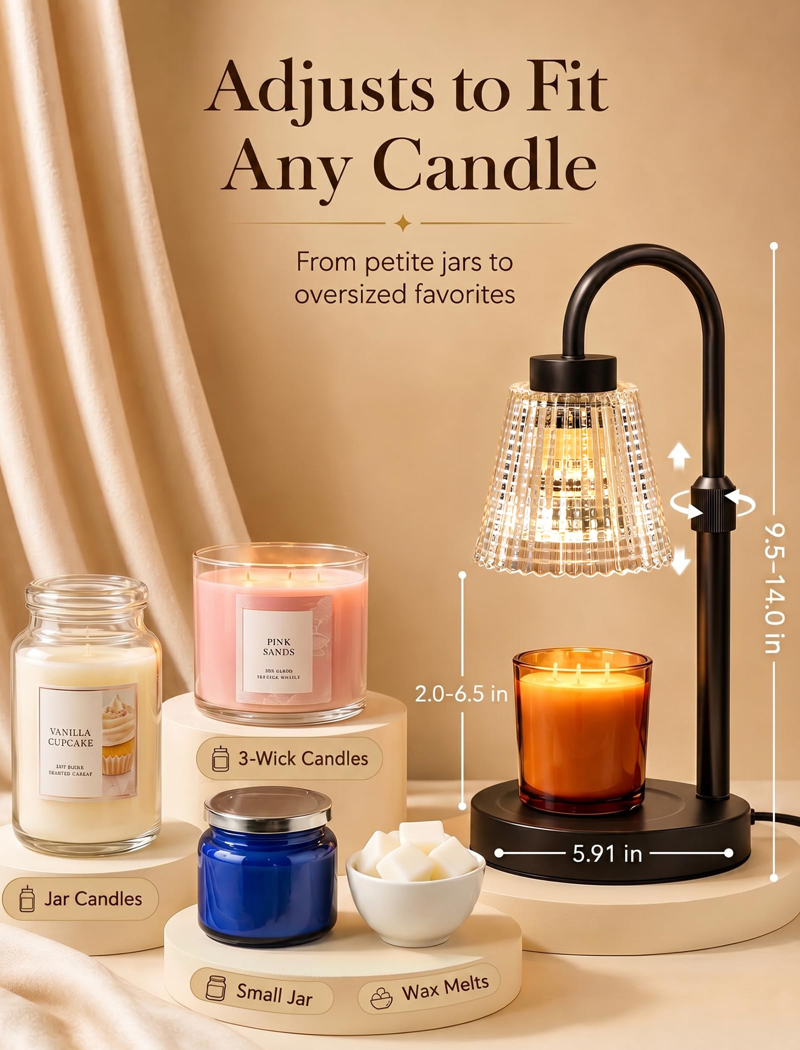 Decorative Girece Candle Warmer Lamp adding quiet presence in rooms