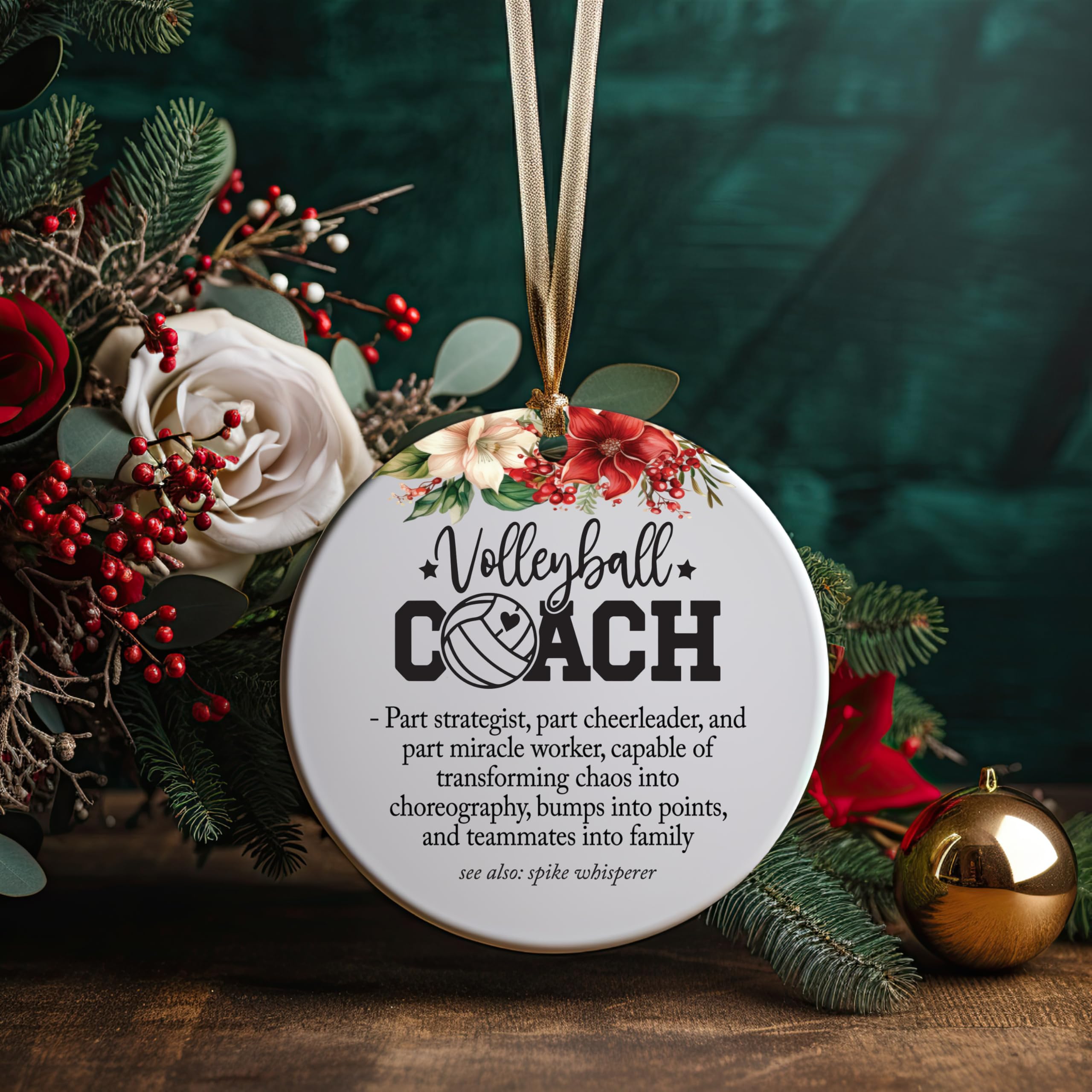 Back of ornament can be personalized with permanent marker