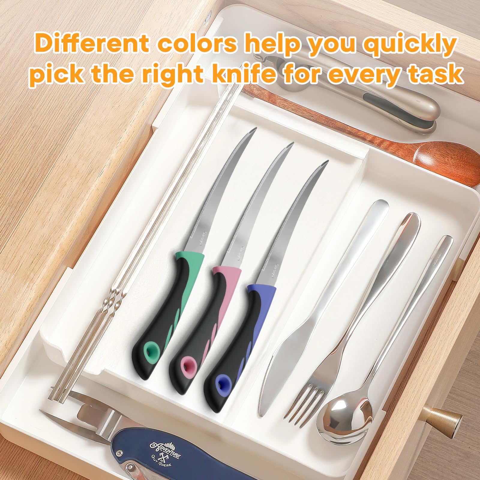 Gift-ready GIroiyai tomato knife set in packaging