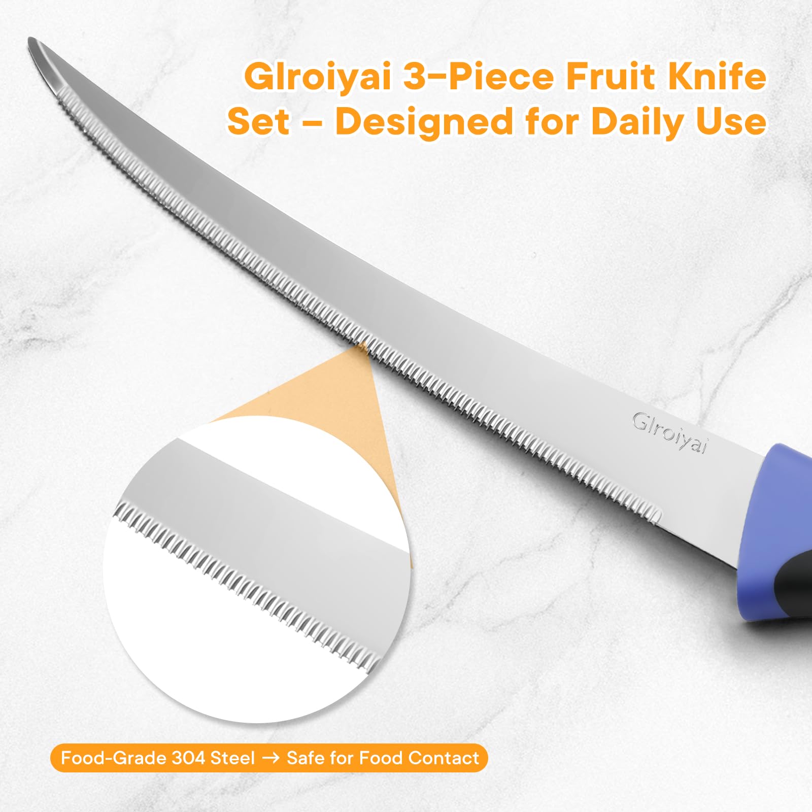 Tomato knife set 3-piece value set display GIroiyai
