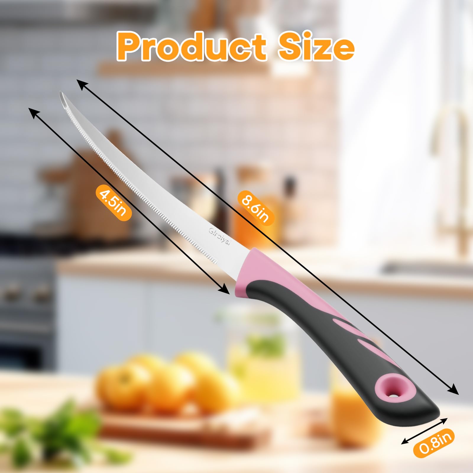 Ergonomic non-slip handle tomato knife GIroiyai