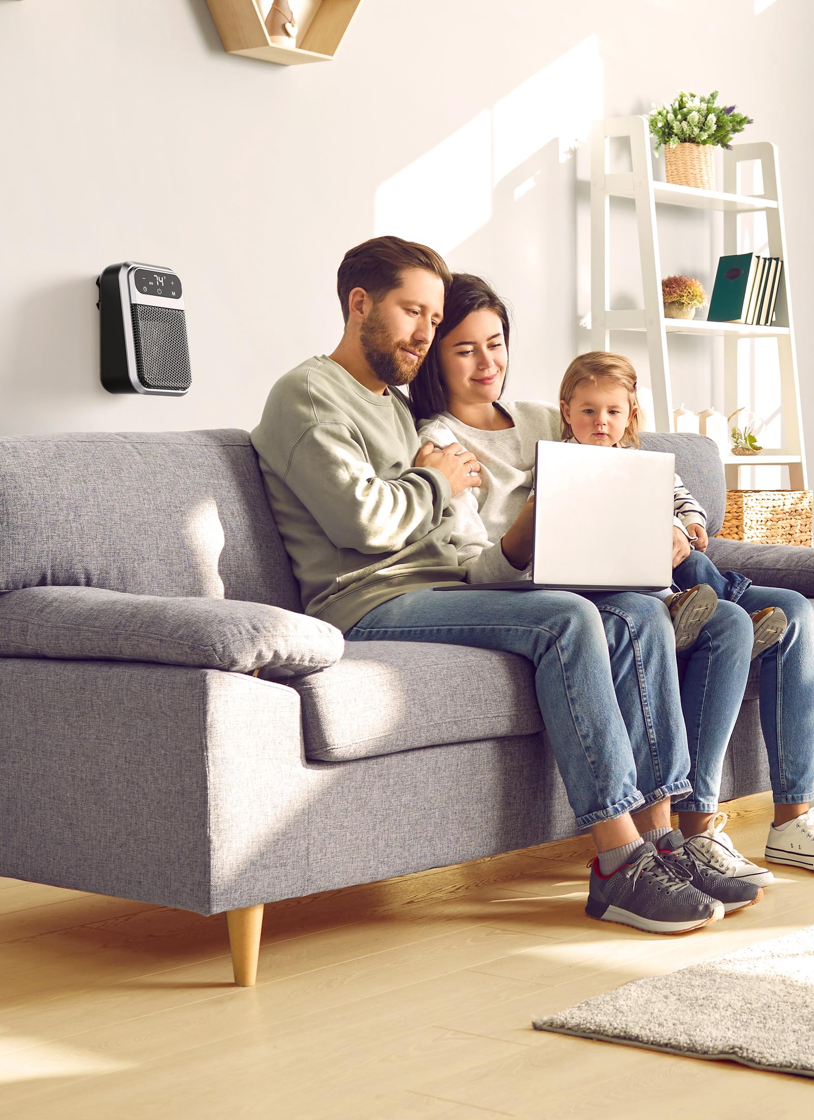 Givebest 12 hour timer control on plug in heater