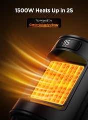 Remote controlled space heater for indoor use