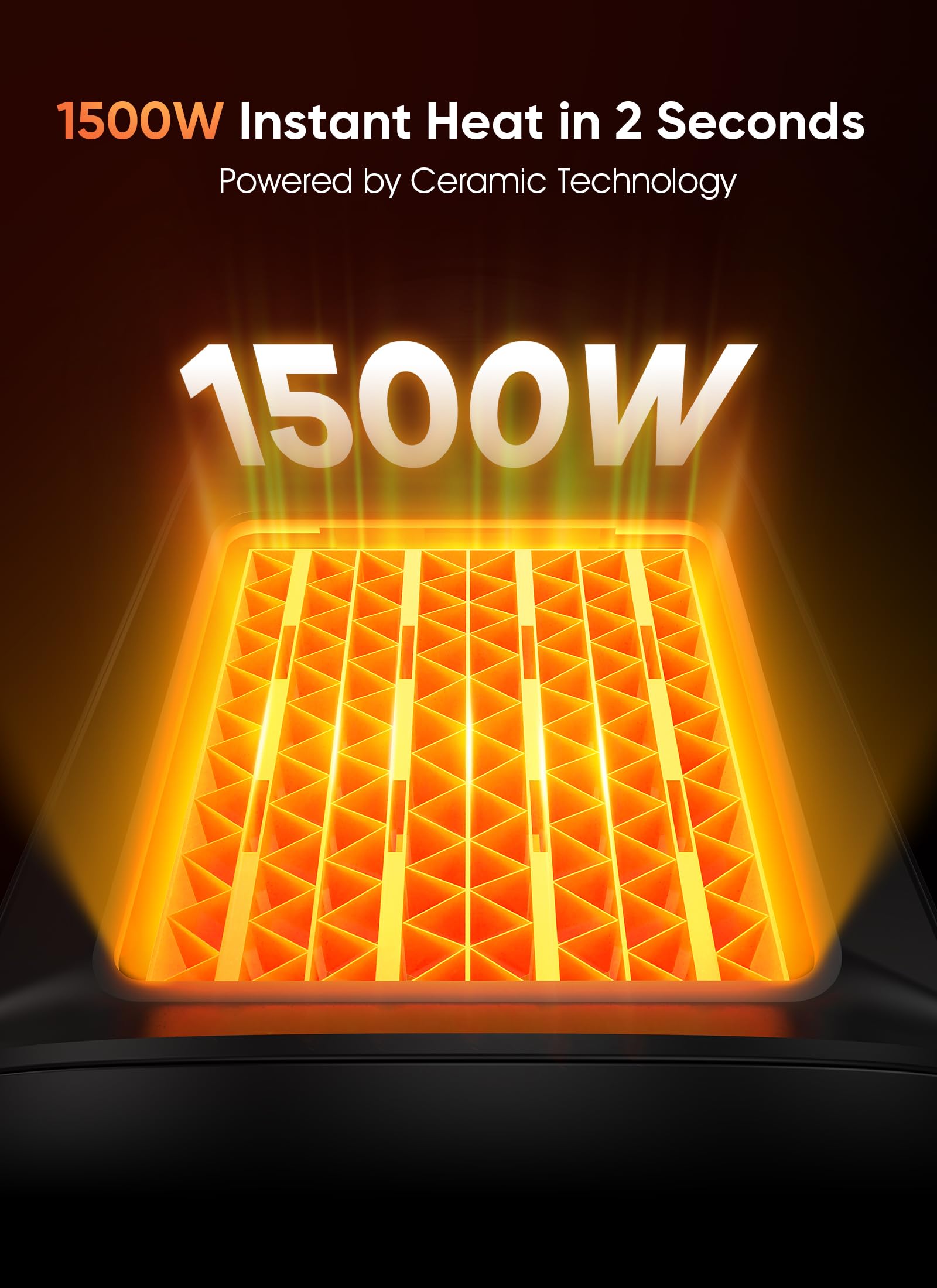 GiveBest Space Heater portable design with integrated handle