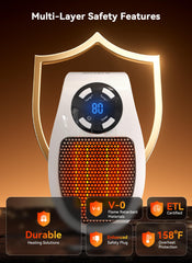 Rotatable 180 degree plug on GiveBest space heater