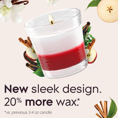 Glade essential oils infused candle in 4.08 oz jar