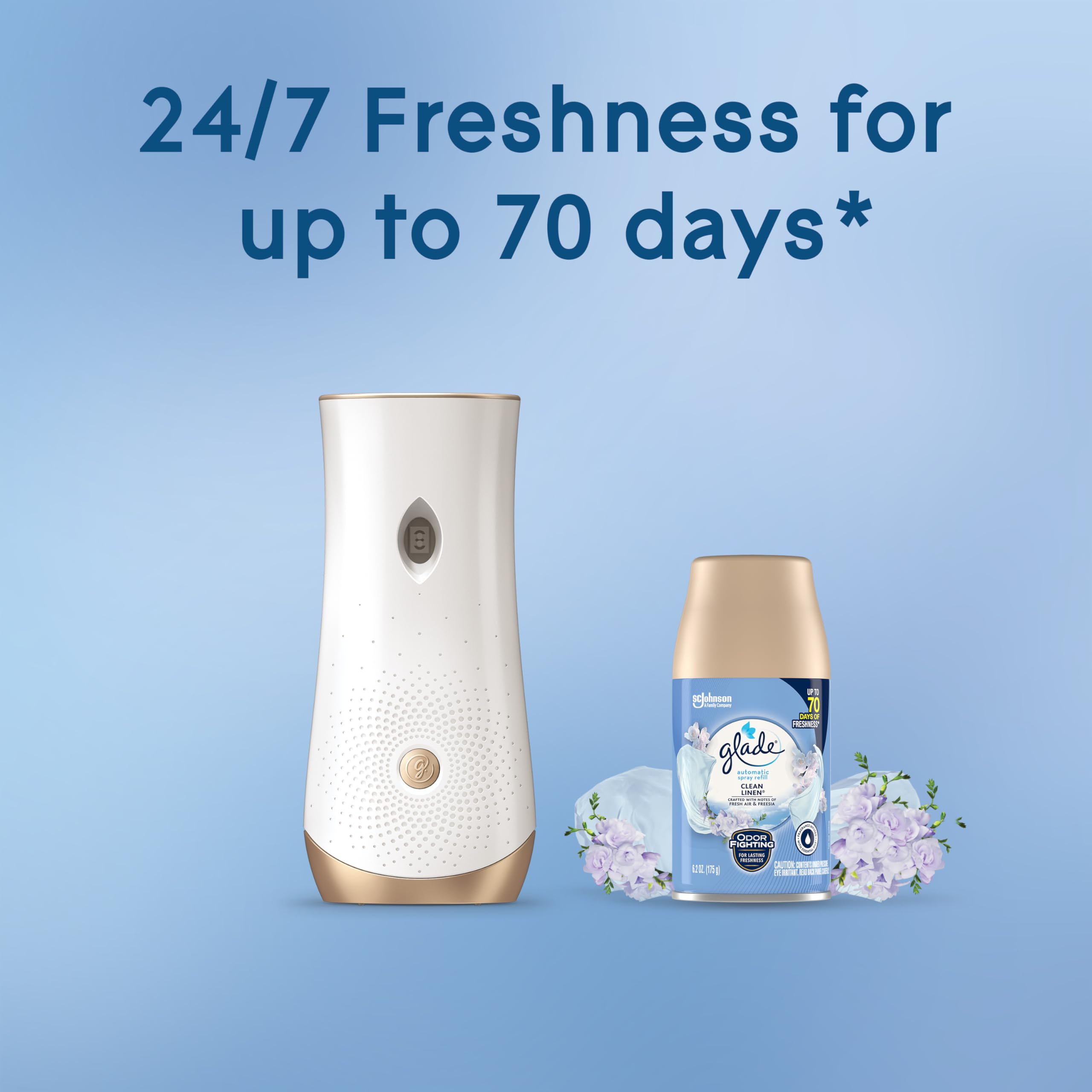 Glade Clean Linen scent refill for living room bathroom