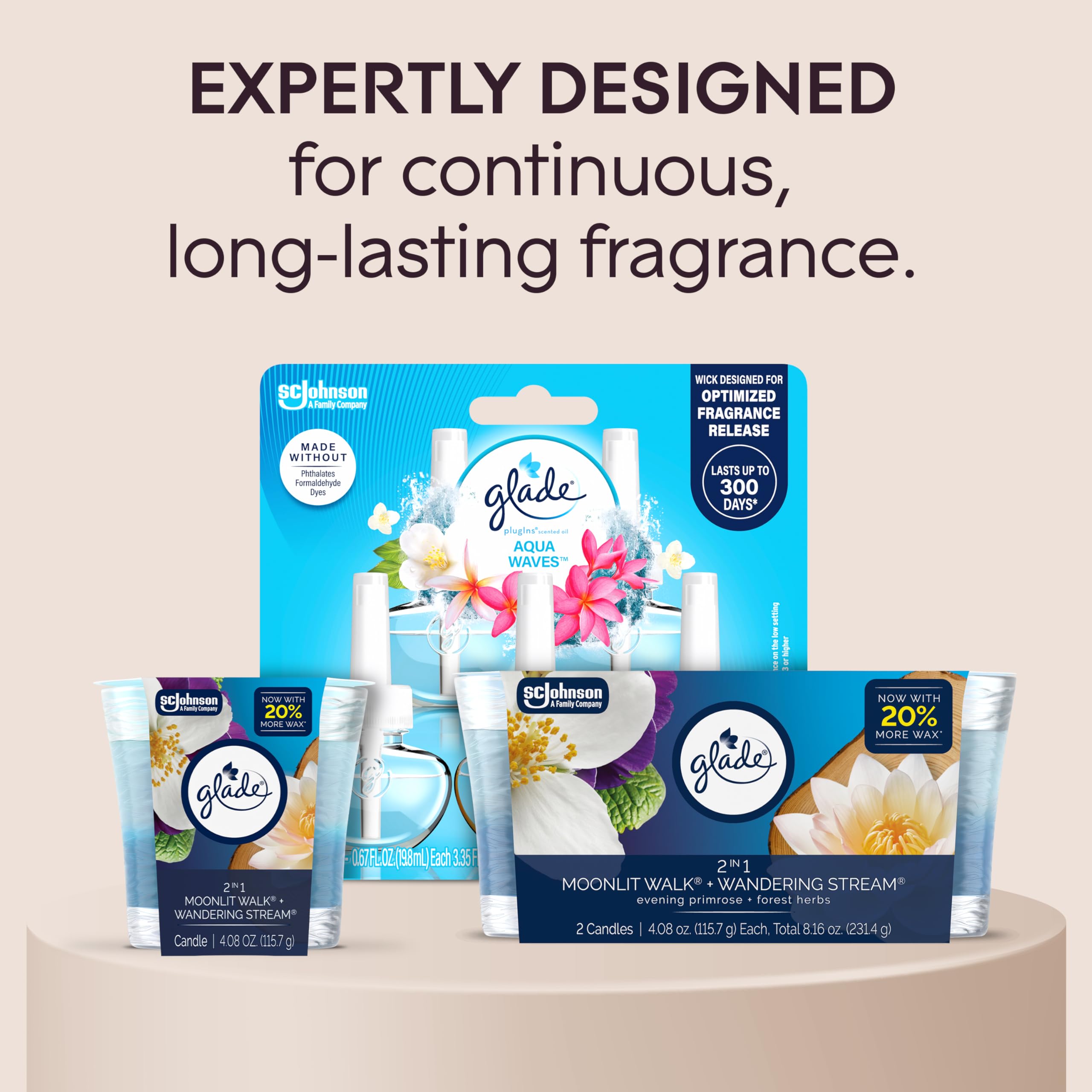 Glade 2 count candle jar product shot