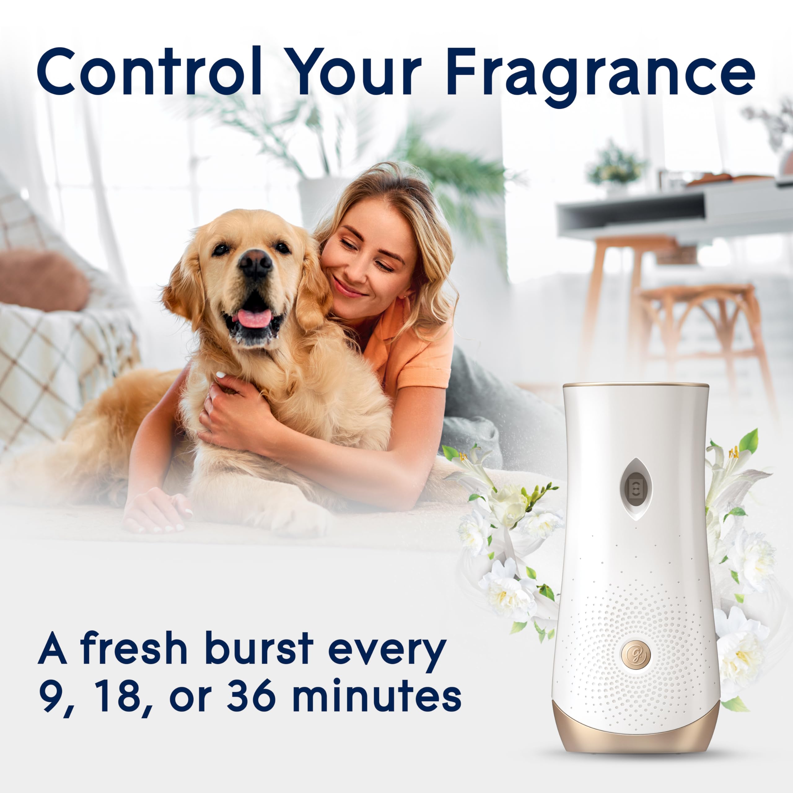 Glade Pet Fresh scent notes crisp air and lily of the valley
