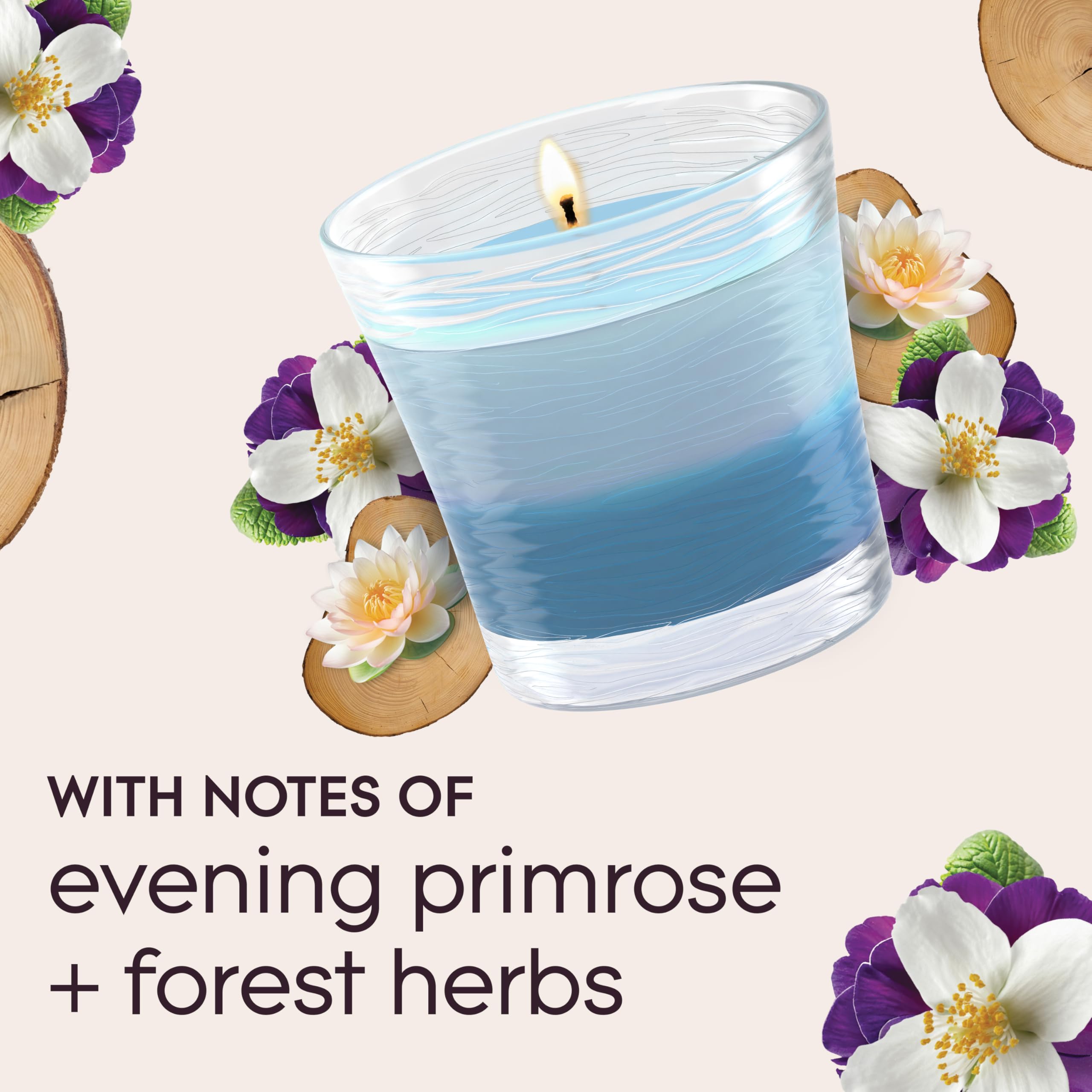 Glade parabens free formaldehyde free candle label