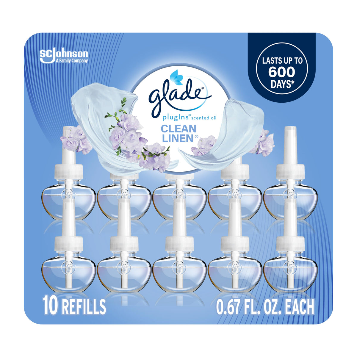 Glade PlugIns Refills Air Freshener Clean Linen 6.7oz