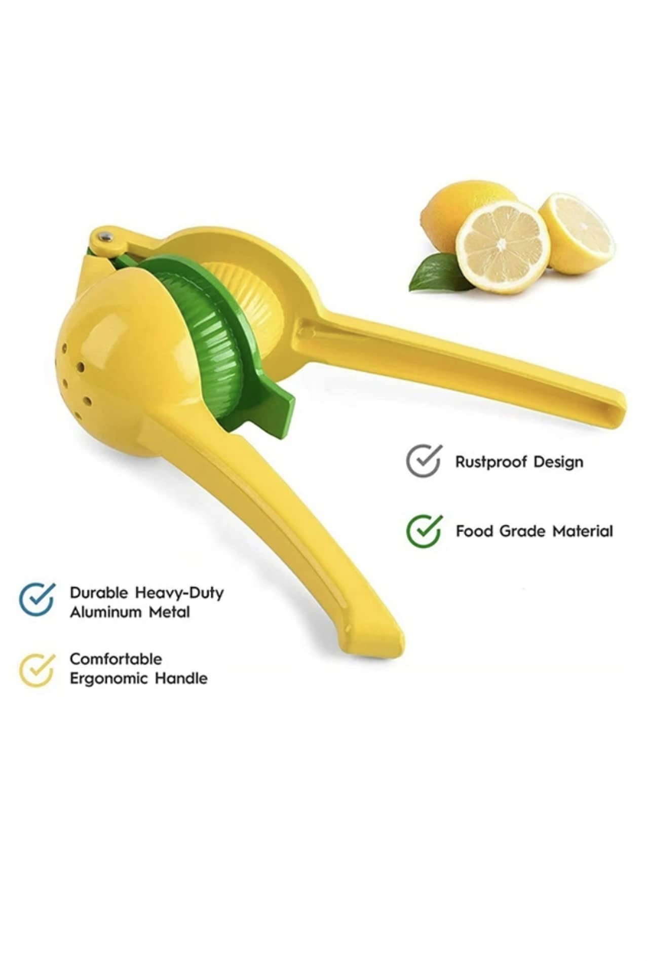 GLADIN lemon squeezer heavy duty aluminum construction