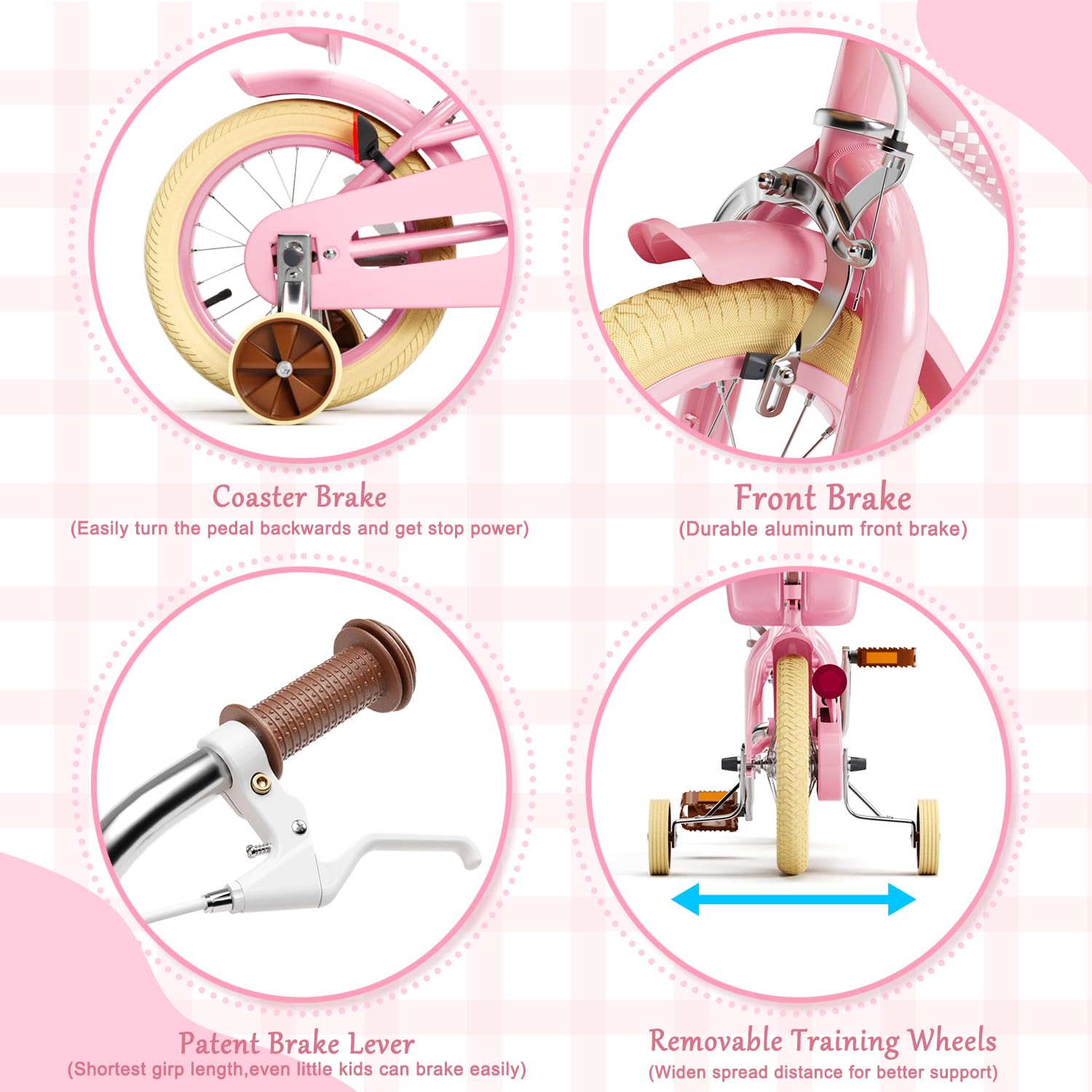 Glaf enclosed chainguard pink bike