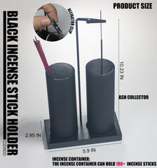 Glass ash catcher dust collector prevents ash from scattering during burning