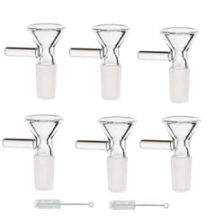six glass funnels in kitchen funnel set