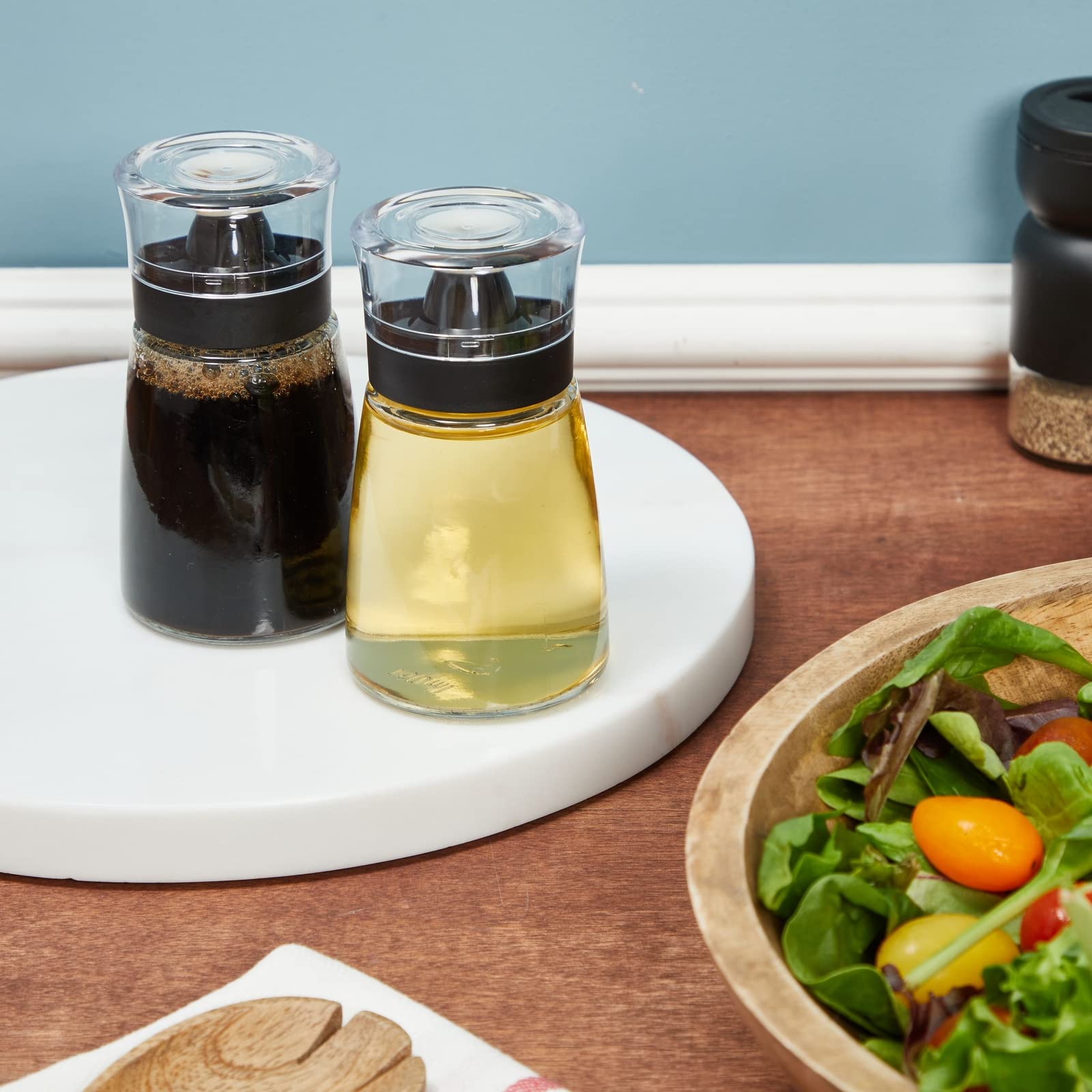 Juvale wide-mouth glass dispenser for easy refilling olive oil