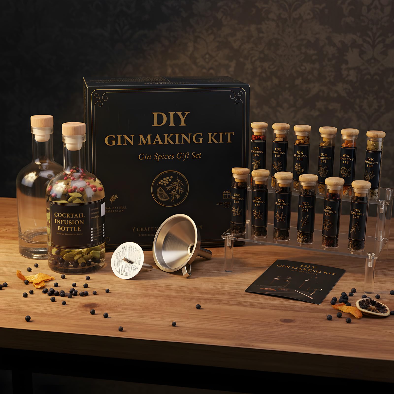 Glass packaging for botanicals in kit
