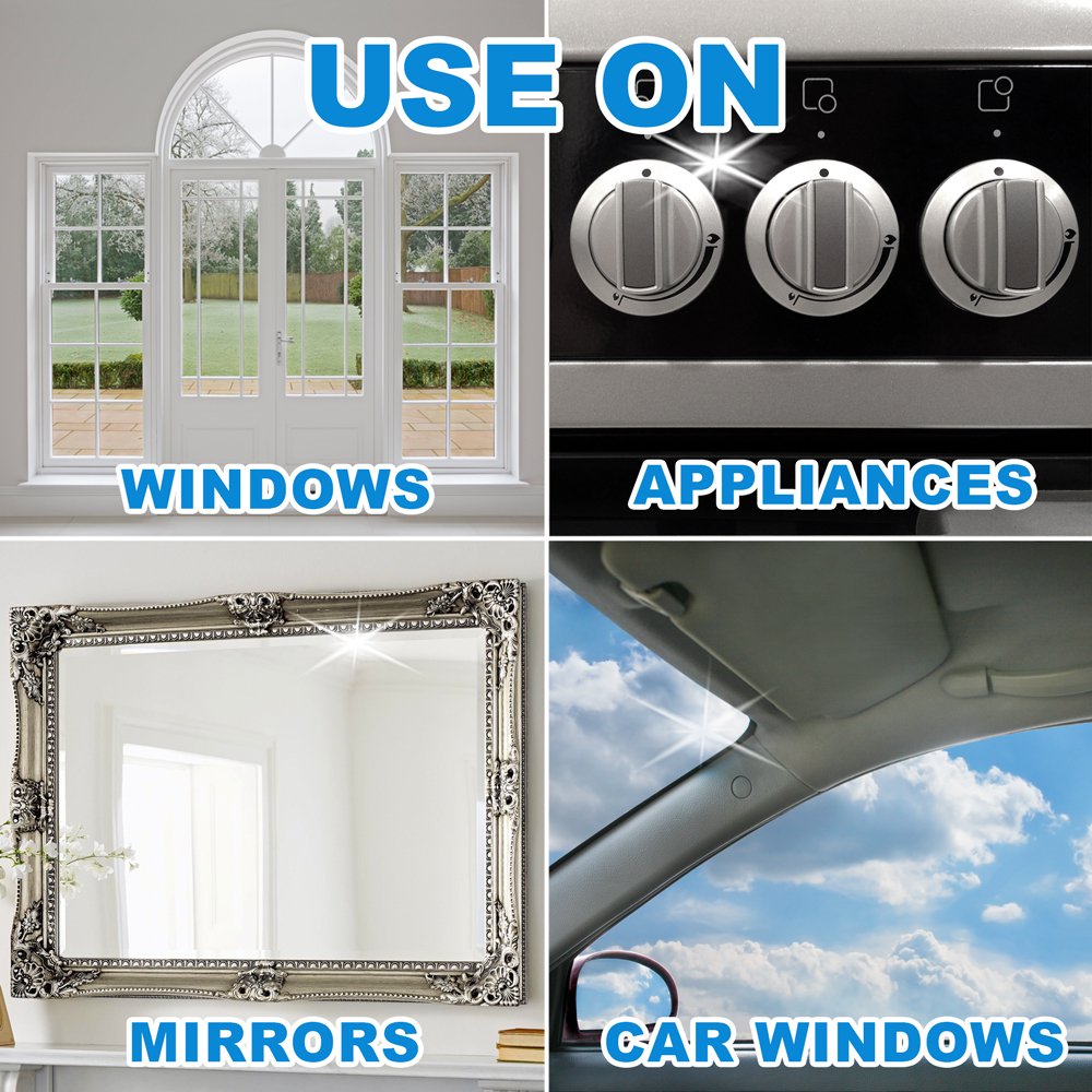 Streak-free shine from Glass Plus Glass Cleaner
