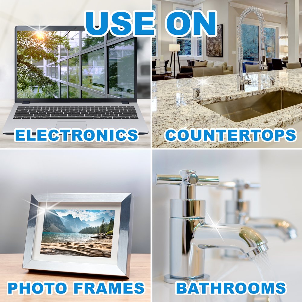 Do not use Glass Plus Glass Cleaner on varnished surfaces