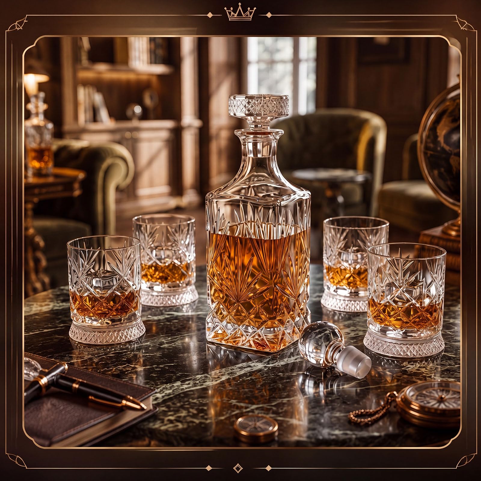 Set includes ten glasses and ten bases