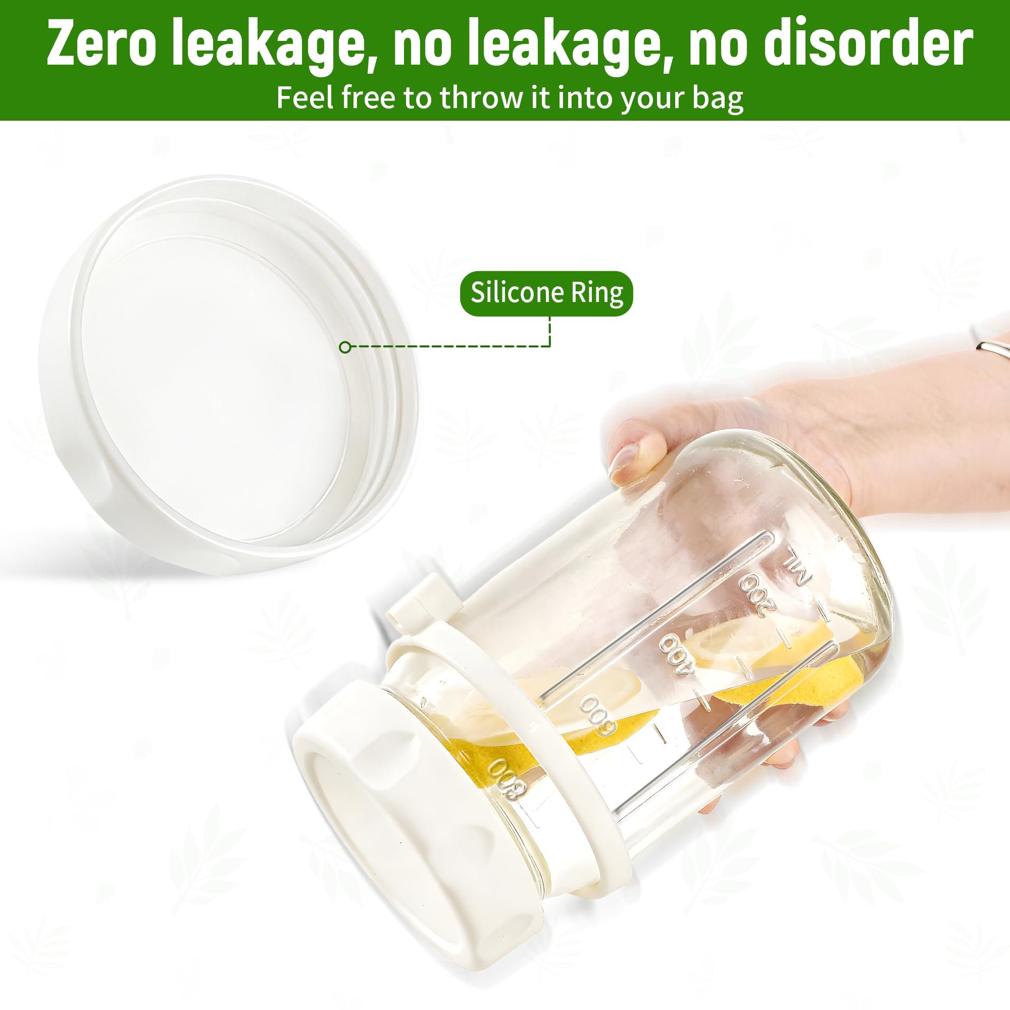 Salad jar seasoning divider with three compartments