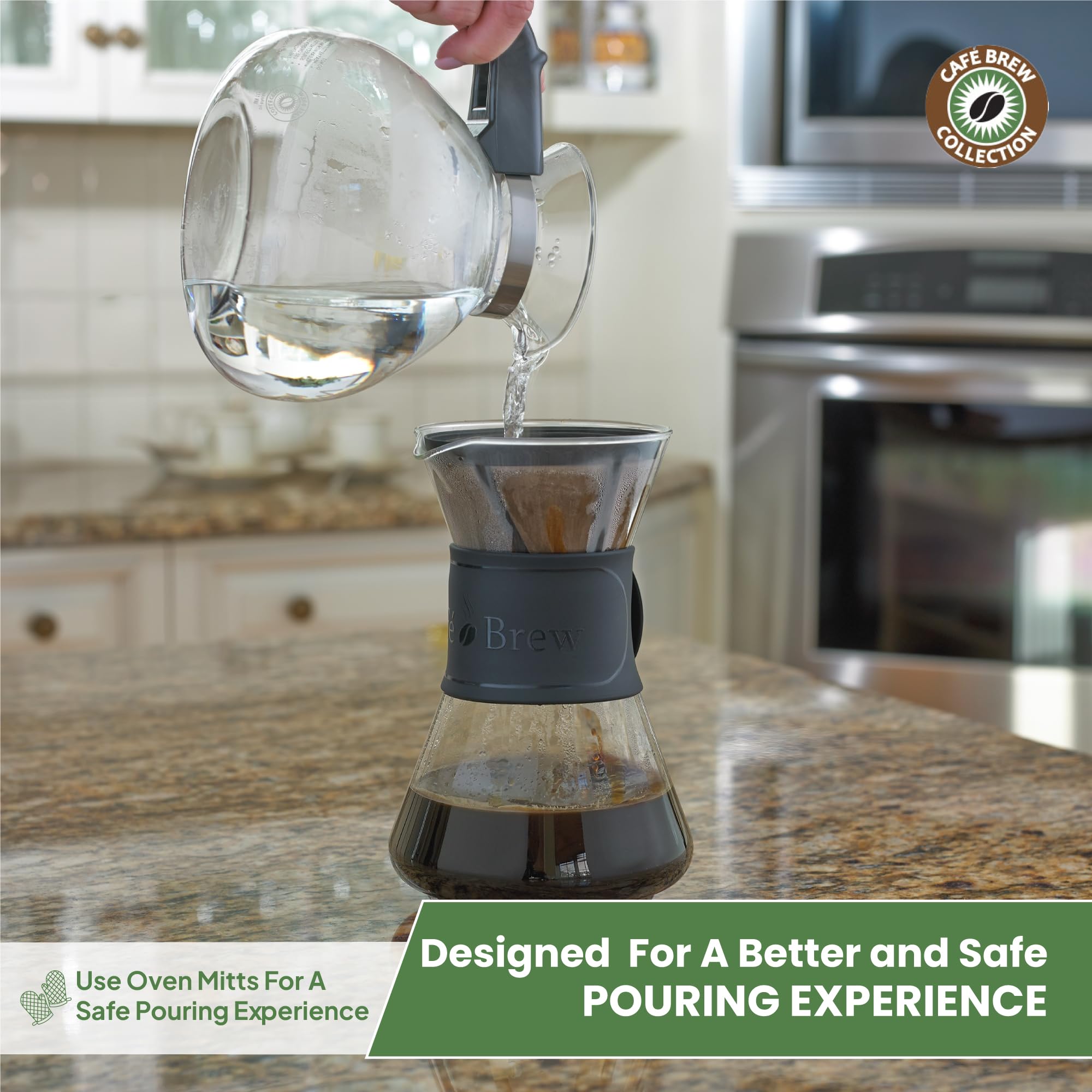 Includes steel heat-diffusing trivet for electric ranges