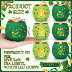 Compact tealight holders 2.7 inches tall 2.3 inches diameter