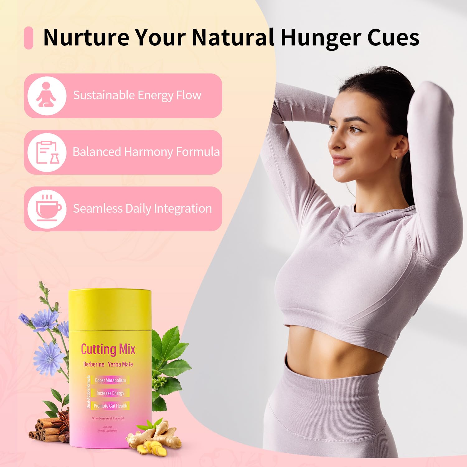 Berberine FOS chromium Yerba Mate and 5-HTP ingredients