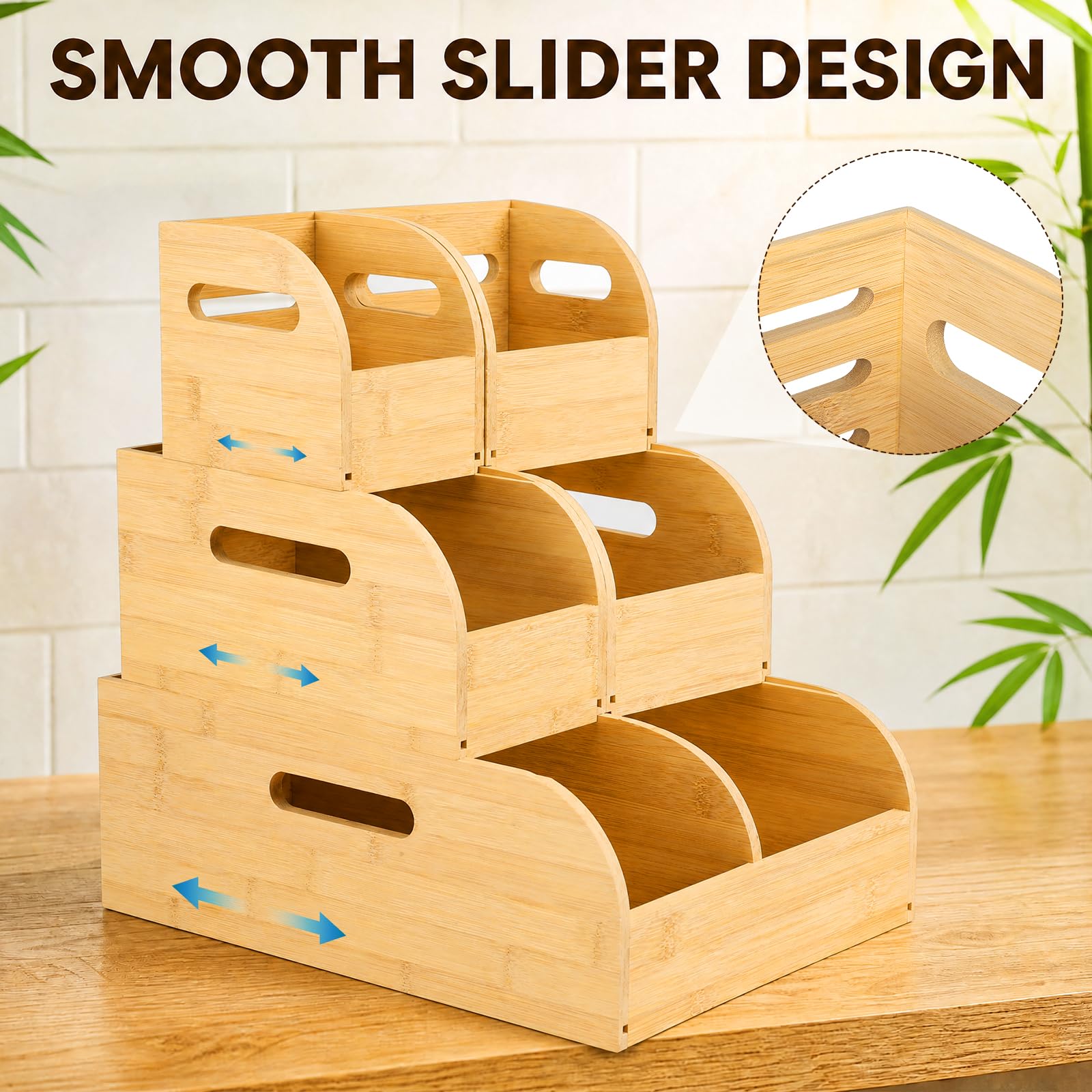 Tool-free setup stack or separate bins