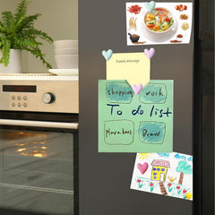 Colorful pastel and macaron color heart magnets suitable for fridge