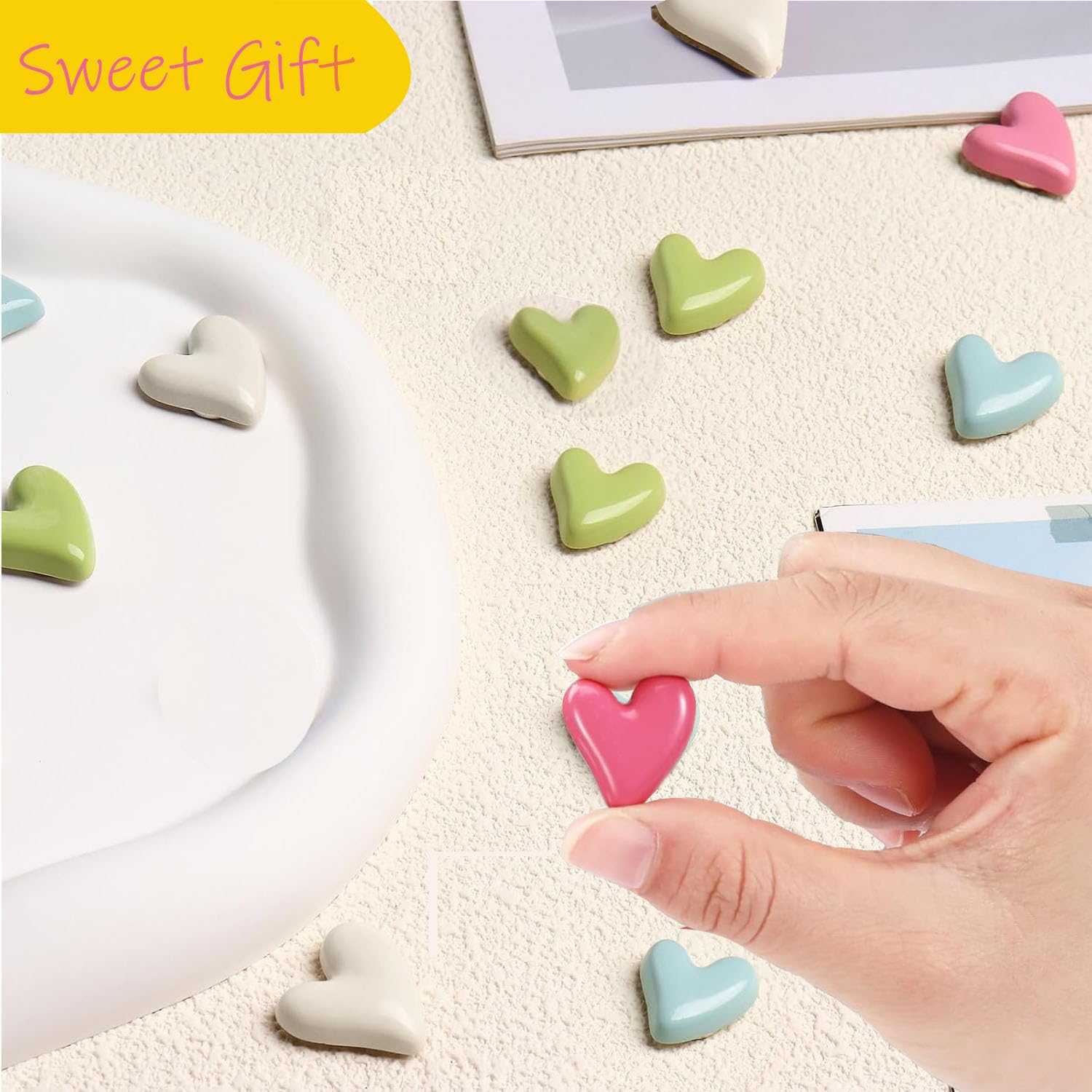 Gift-ready packaging for GLFYJOU heart fridge magnets