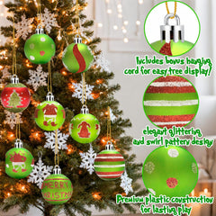 Ornament pre-strung with golden ribbon for hanging