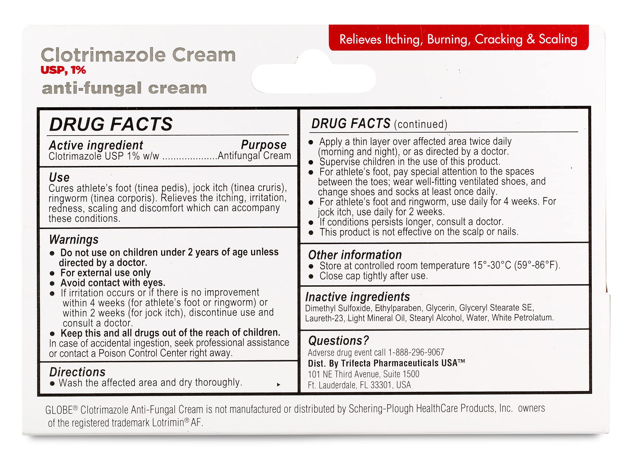 Globe Clotrimazole Cream 1% ringworm treatment image