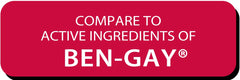 Greaseless formula label for Globe Muscle Rub Cream