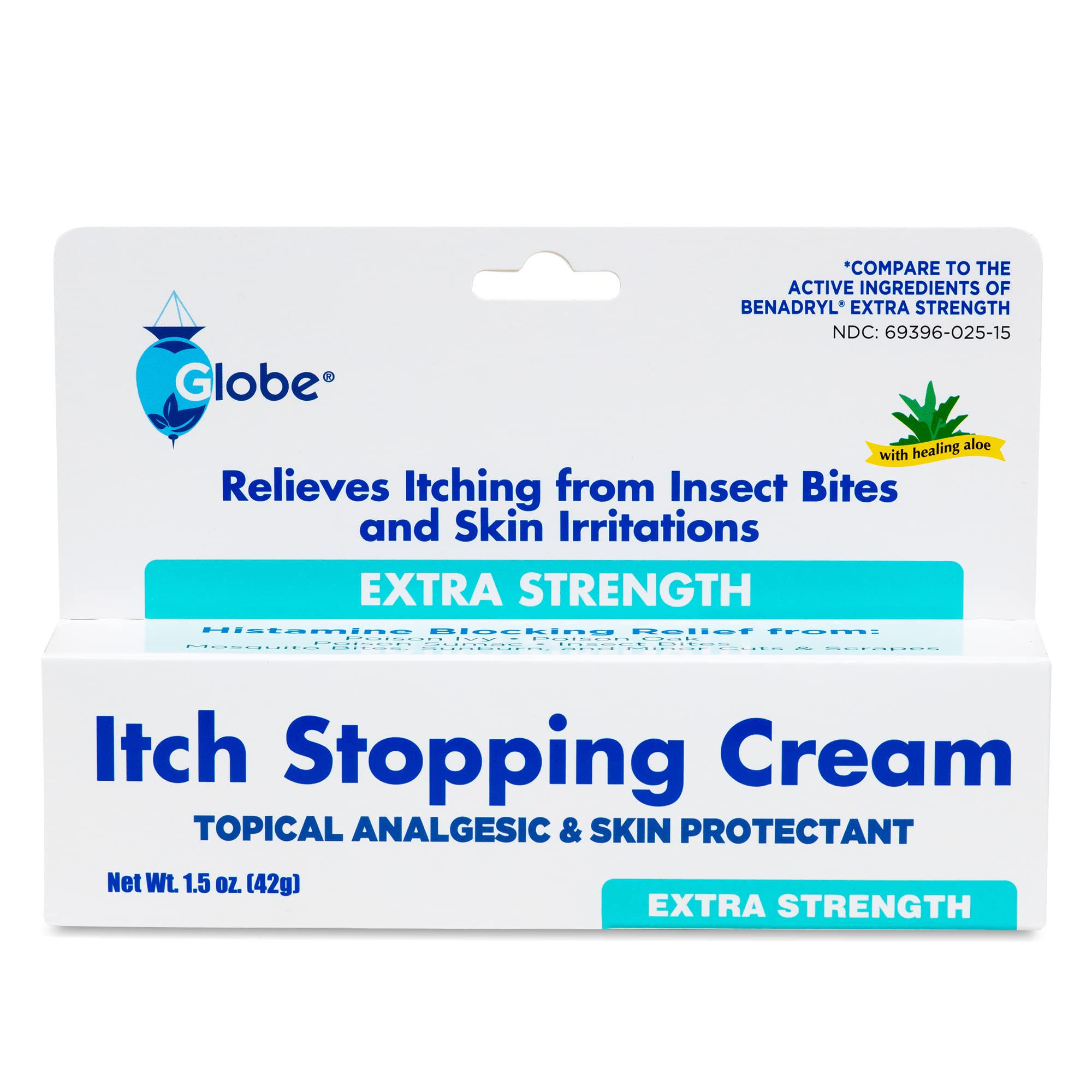 NDC and manufacturing details on Globe cream label