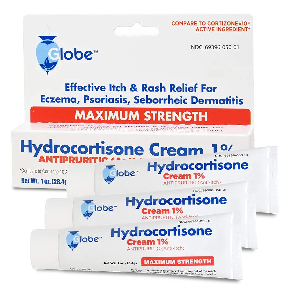 Globe Hydrocortisone Cream 1% with Aloe 1 oz tube