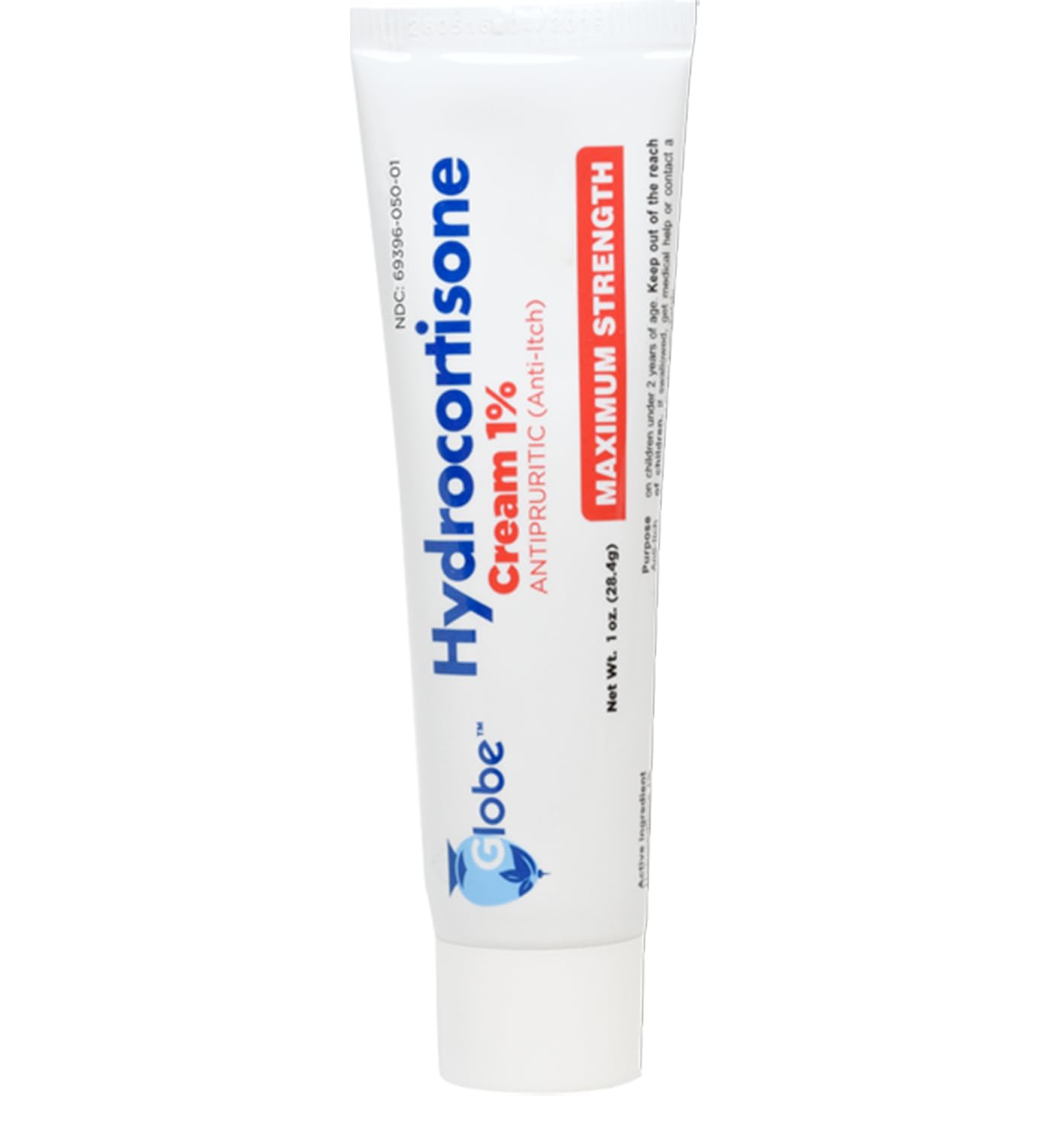 Globe Hydrocortisone Cream 1% Maximum Strength 1 oz tube