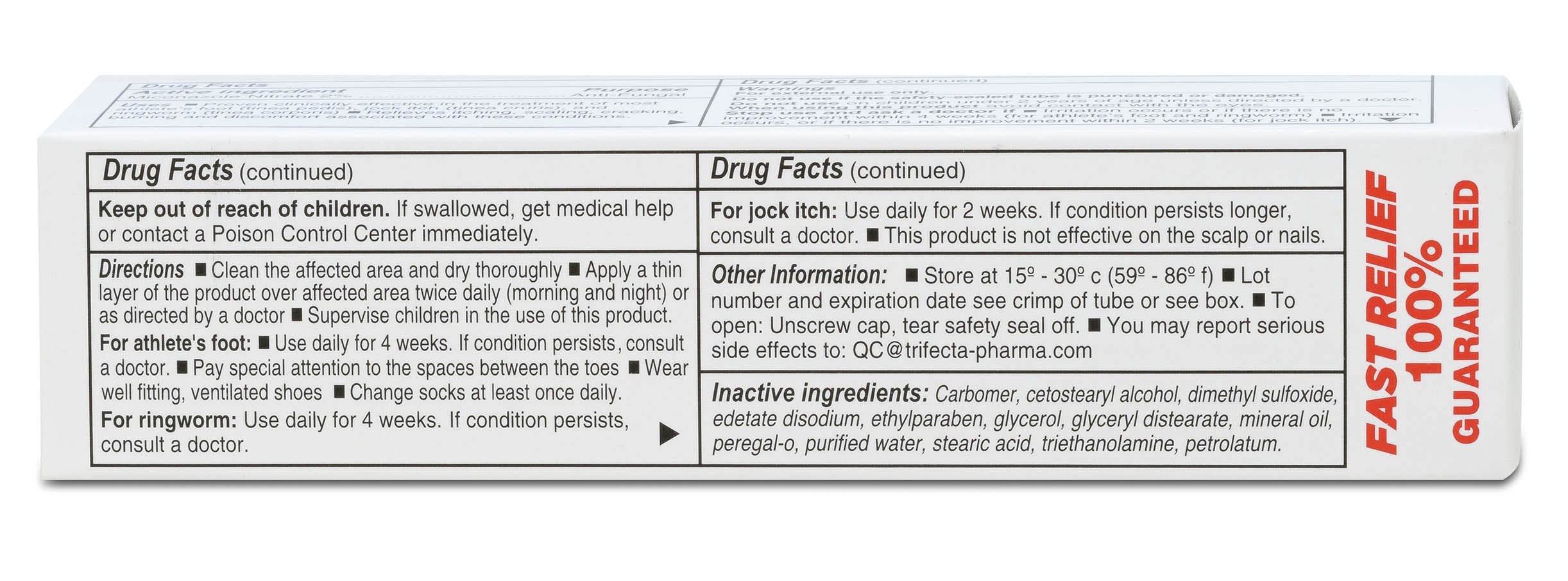 Globe Miconazole 2% medicated cream 3 pack tubes