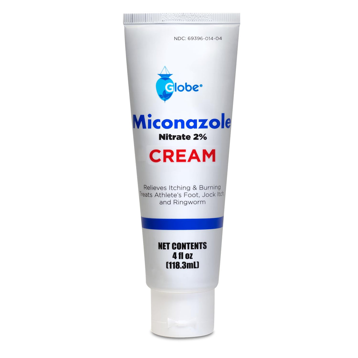 Globe Miconazole Nitrate 2% Cream 4 oz tube