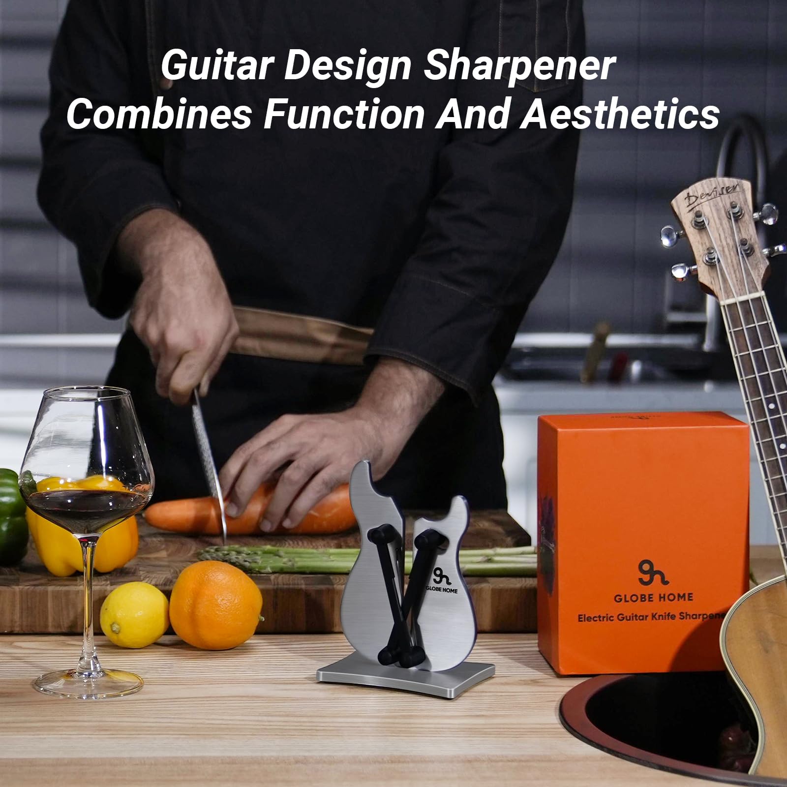 Serrated knives sharpened with GlobeHome sharpener