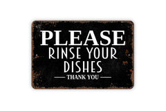 Thin lightweight tin sign for easy hanging
