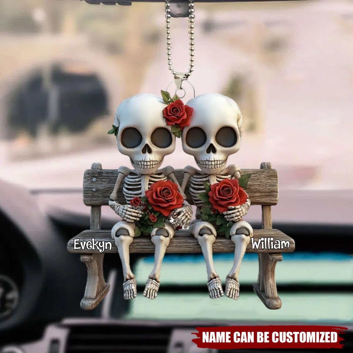Lightweight keepsake ornament for decor and car interior