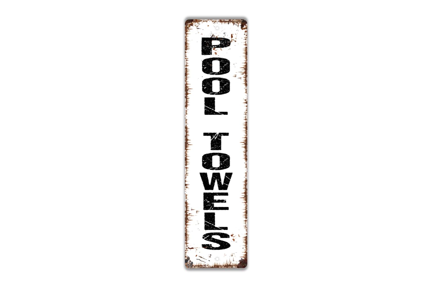 Glossy metal sign plaque ideal for indoor outdoor use