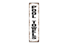 Glossy metal sign plaque ideal for indoor outdoor use