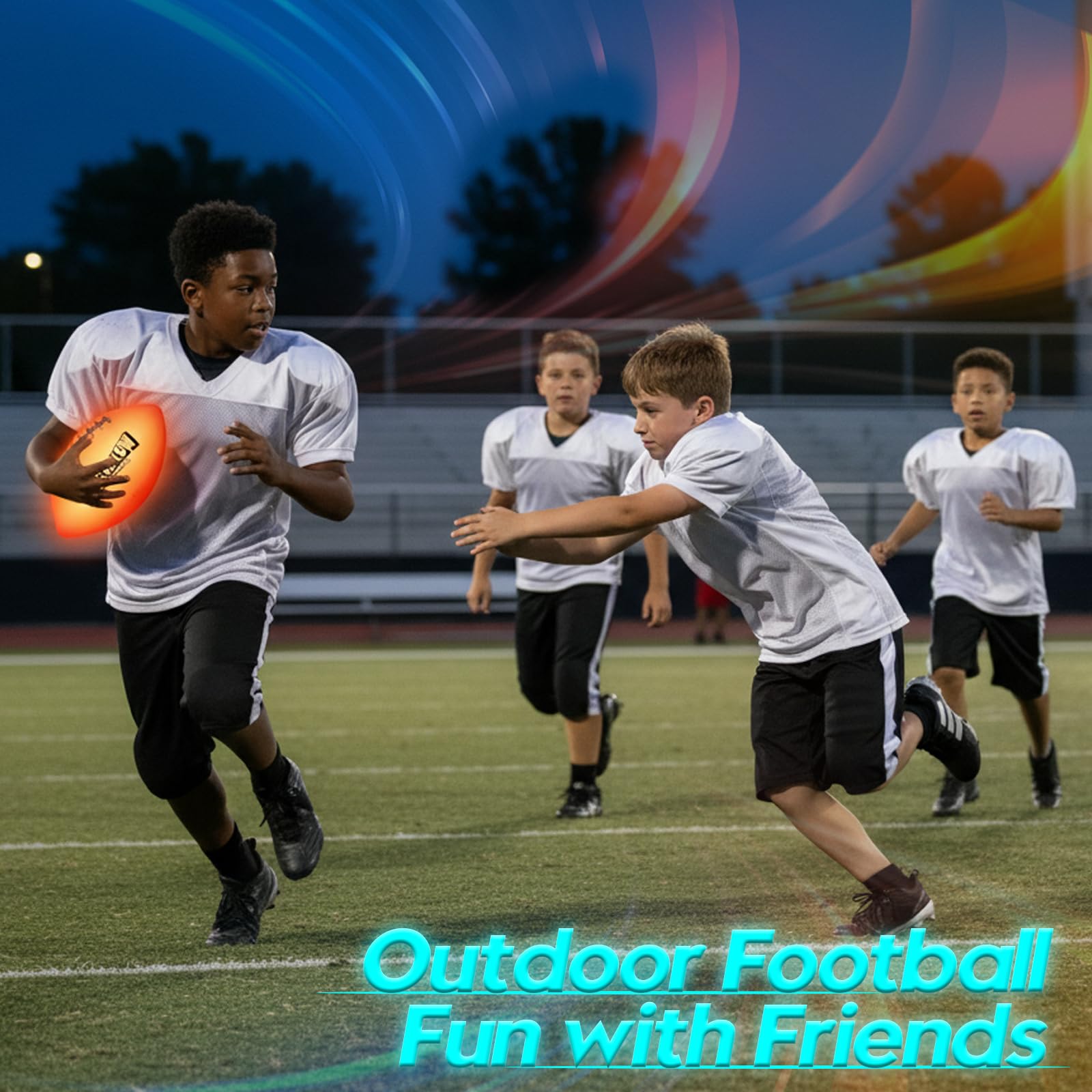 Glow dark football kids image suitable for teens