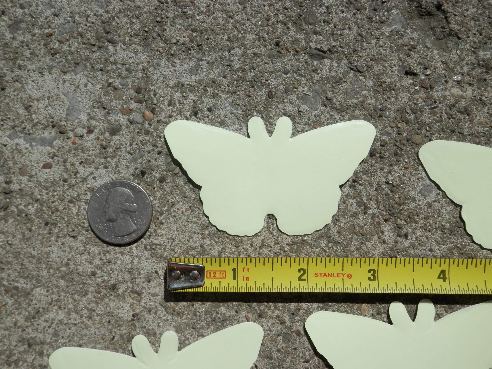 3x2 inch butterfly glow vinyl decal waterproof
