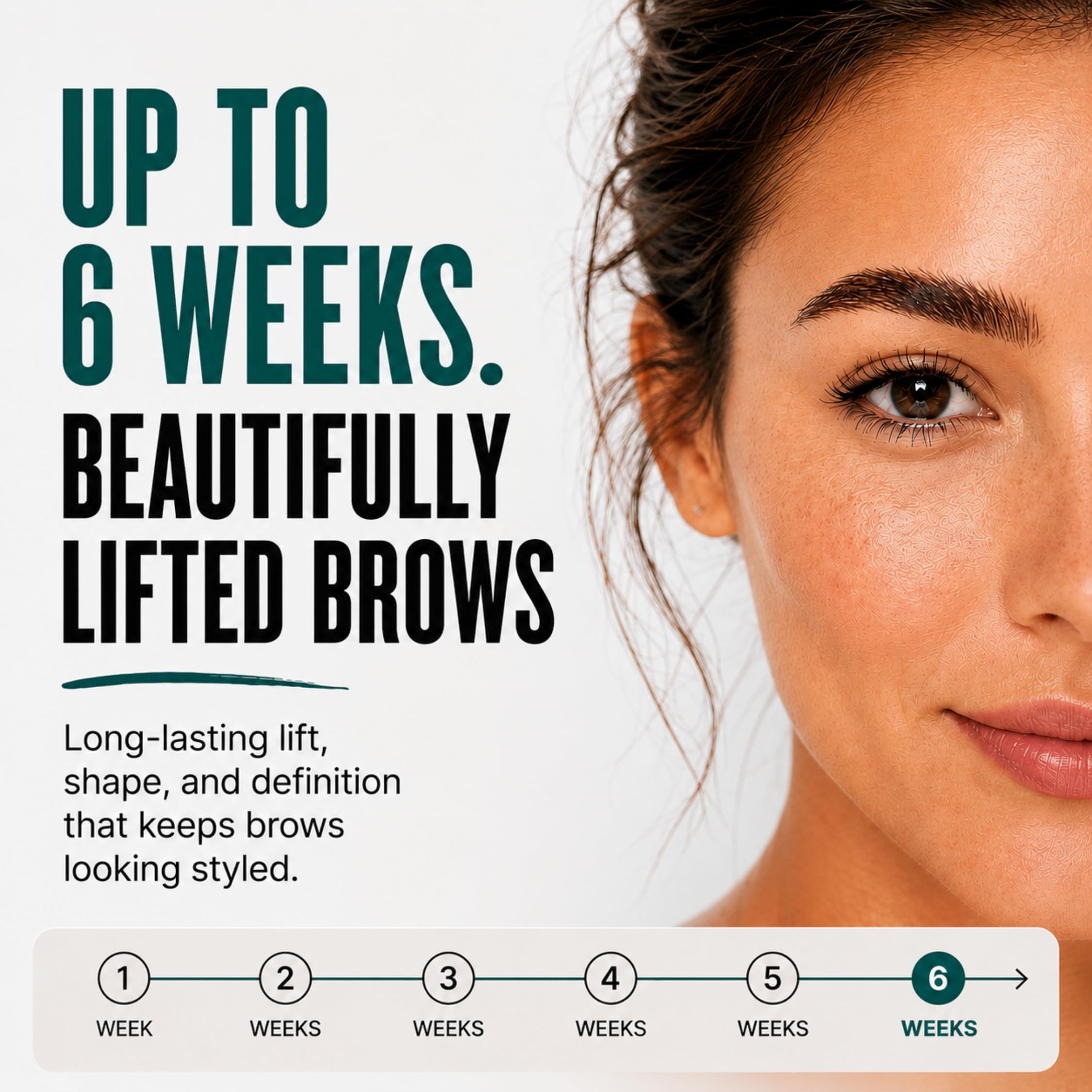 Mixing palette for brow lamination steps