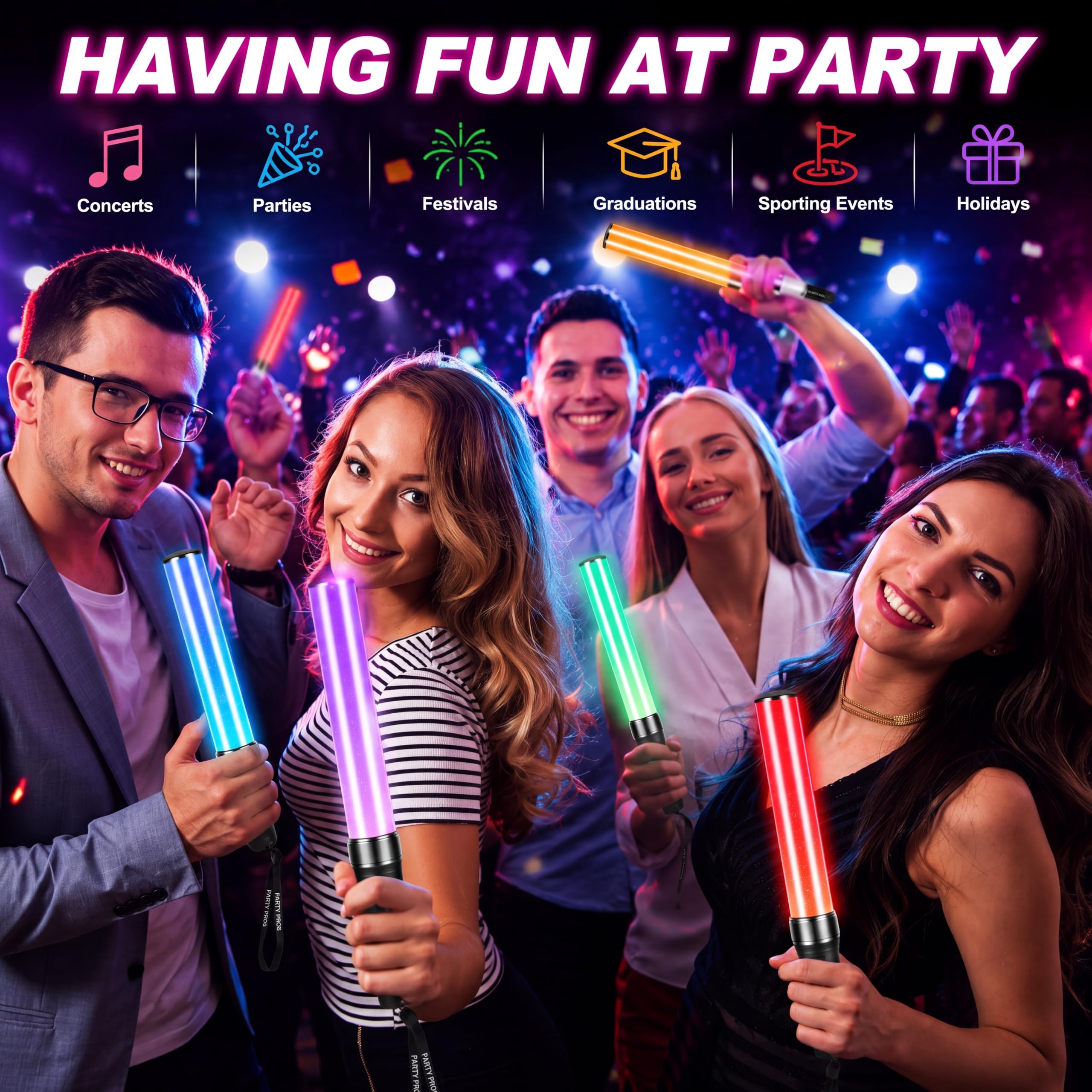 Halloween glow sticks Lewtemi for concerts and fan events