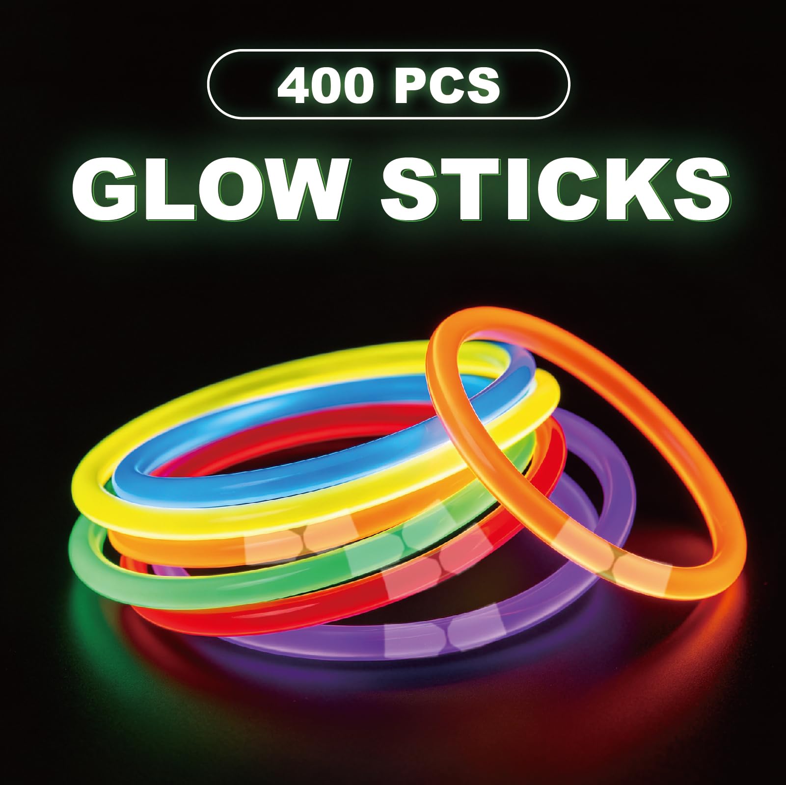 100 pack glow sticks bulk party image